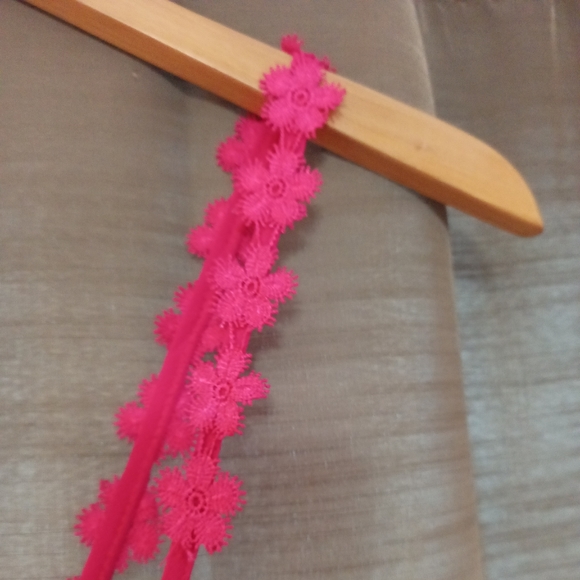 Dots Hot Pink Cropped Blouse 1X - Picture 3 of 5